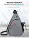 Oxford Cloth Chest Bag Men's Fashionable Crossbody Bag Outdoor Multifunctional Lightweight Casual Small Backpack