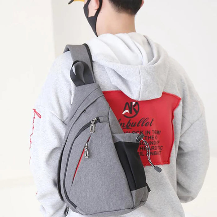 Men's Chest Bag Leisure Sports Storage Bag Outdoor Travel Large Capacity Versatile Crossbody Bag Backpack