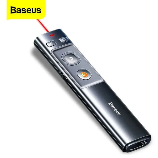 Baseus Wireless Presenter Pen 2.4Ghz USB C Adapter Handheld Remote Control Pointer Red Pen PPT Power Point Presentation Pointer 
 
Enhance Presentation Skills with Baseus Wireless Presenter Pen 2.4Ghz USB-C Adapter & Handheld Remote for PPT  Lacatang Shop Lacatang Shop 