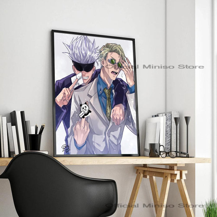 Kento Nanami Jujutsu Kaisen Classic Movie Wall Art Sticker - Self-Adhesive Waterproof Decor for Coffee Houses and Bars