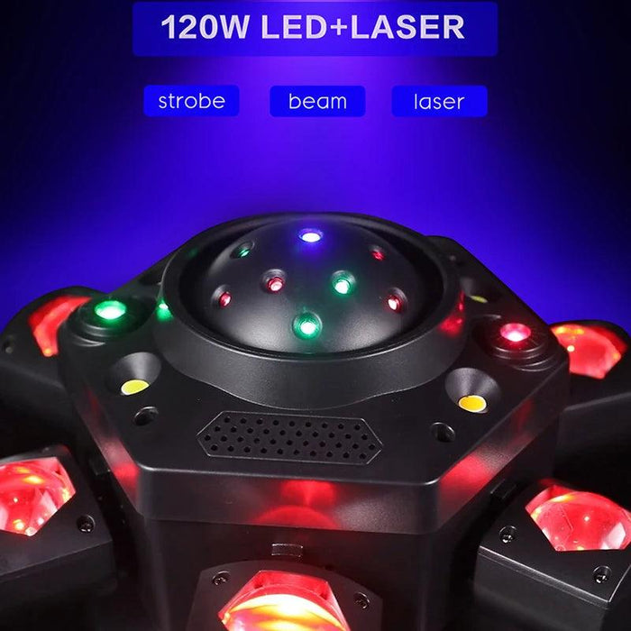 New LED Party Lights RGBW Dj Equipment Club Bar Dmx Stage Lighting RGB Christmas Party Disco Laser - Lacatang Shop