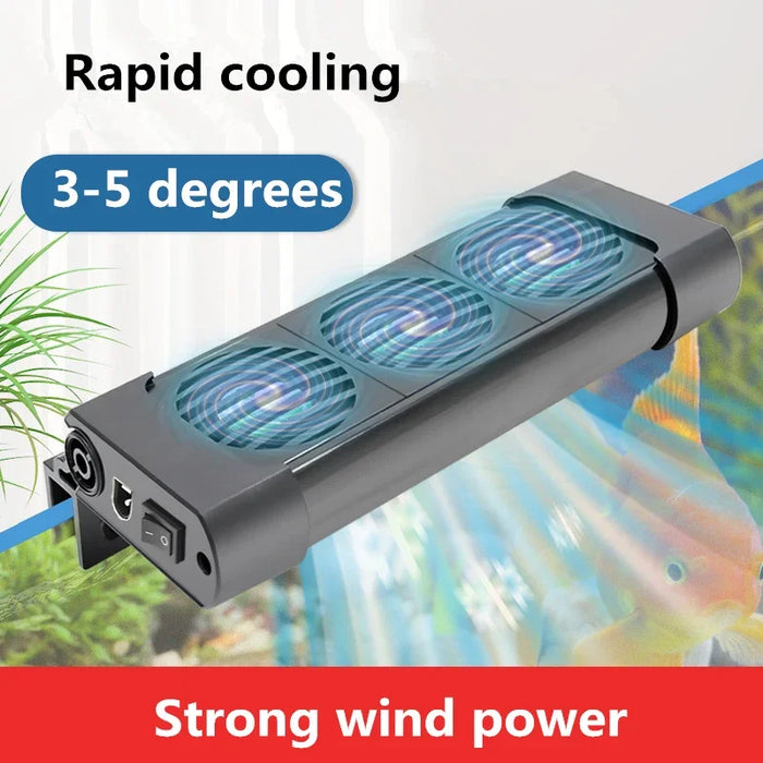 Aquarium Cooling Fan System for Fish Tanks - Water Temperature Control with 2/3/4/5 Fan Set for Marine and Pond Use Aquarium Cooling Fan System for Fish Tanks - Water Temperature Control   Lacatang Shop Lacatang Shop 