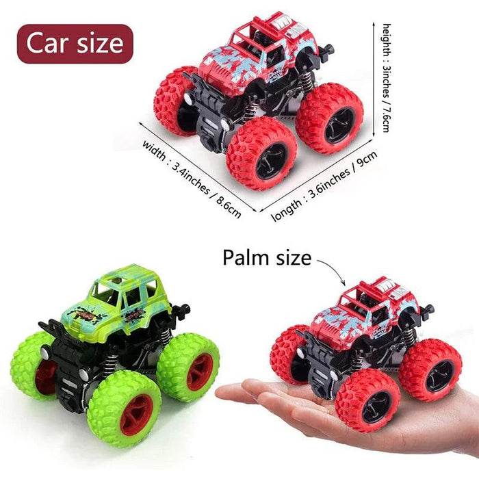 Pull Back Toy Car Inertial Rotation Car Four-wheel Drive Off-road Vehicle SUV Racing Power Car Children's Toy CarGift - Lacatang Shop