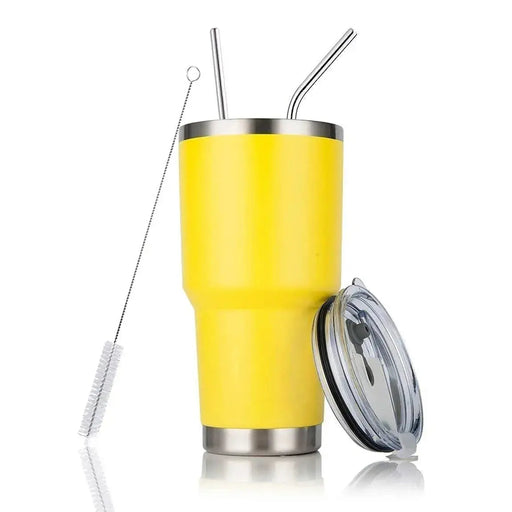 30oz Tumbler With Lids and Straws, Stainless Steel Vacuum Insulated Coffee Tumblers, Insulated Travel Mug Water Cup 30oz Tumbler With Lids and Straws, Stainless Steel Vacuum Insulated   Lacatang Shop Lacatang Shop 
