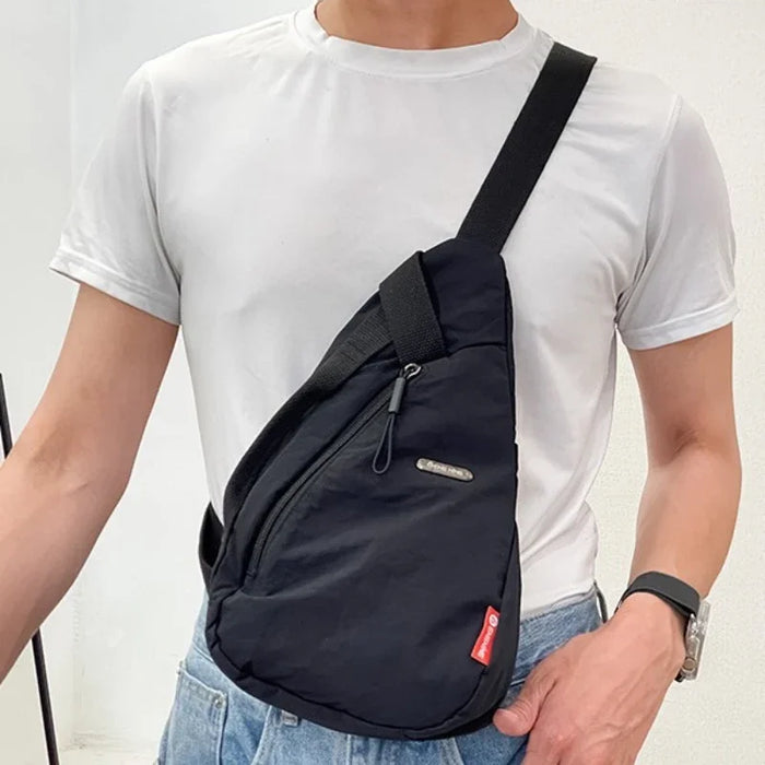 2024 New Simple Multi functional Cross Shoulder Bag Casual Lightweight Sports Small Bag Trendy Men's Women's Mobile Chest Bag