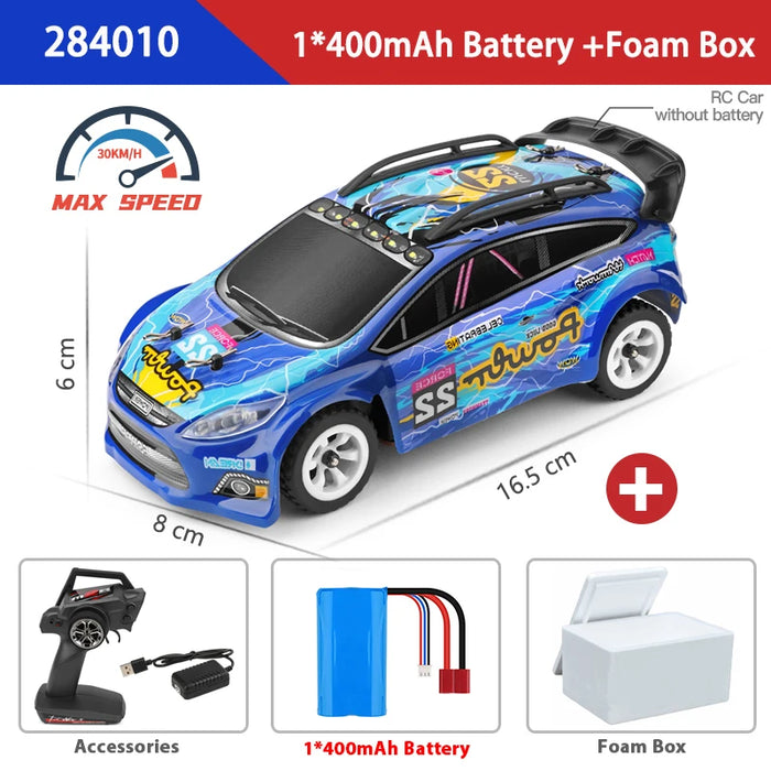 WLtoys 1:28 284131 284161 2.4G High-Speed 4WD Mini RC Racing Car - 30KM/H Remote Control Drift Toy for Kids and Gifts