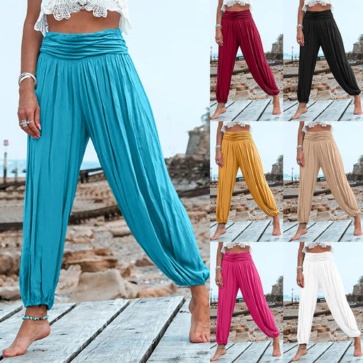 2023 Summer Women's Solid Color Versatile Zipper Wide Leg Pants Casual Pants Pants For Women Workout Pocket Pants 2023 Summer Women's Solid Color Versatile Zipper Wide Leg  Casual   Lacatang Shop Lacatang Shop 