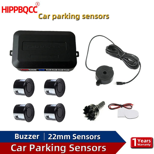 HIPPBQCC Car Parking Sensor Kit 4 Sensors Buzzer 22mm Reverse Backup Radar Sound Alert Indicator Probe System 12V Free Shipping 

HIPPBQCC Car Parking Sensor Kit: 4 Sensors, Buzzer, Radar Sound Alert - 12V, Free Shipping!  Lacatang Shop Lacatang Shop 