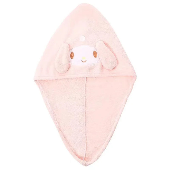 Kawaii Kuromi Plush Hair Drying Cap - Cute Anime Water Absorbent Head Towel for Girls Gift Kawaii Kuromi Plush Hair Drying Cap - Cute Anime Water Absorbent Head   Lacatang Shop Lacatang Shop 