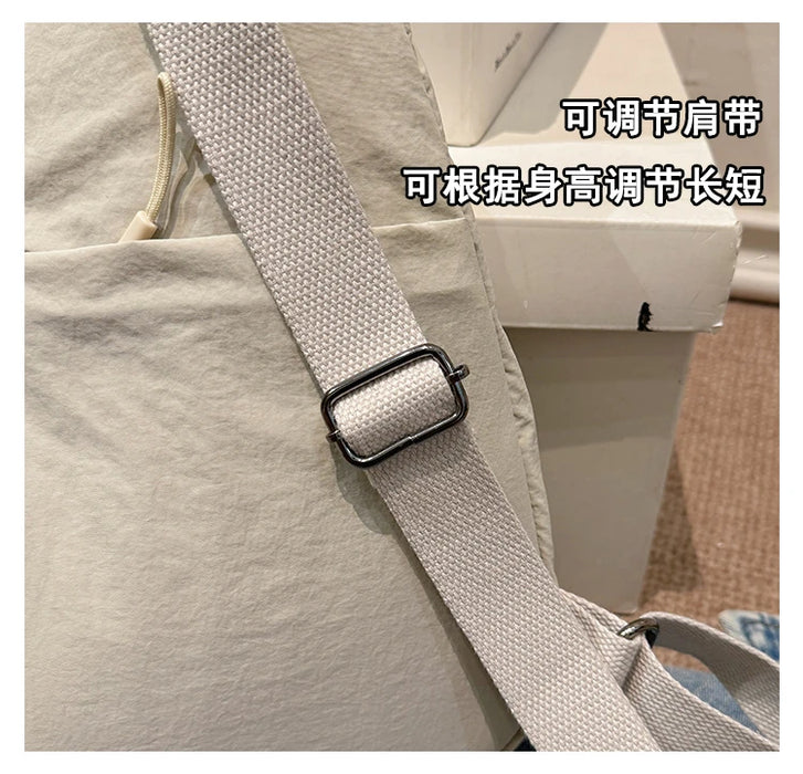 Nylon Zipper 2024 Hot Selling Women's Waist Packs Solid Color Versatile Casual Chest Bag Soft Simple Popular Crossbody Bag