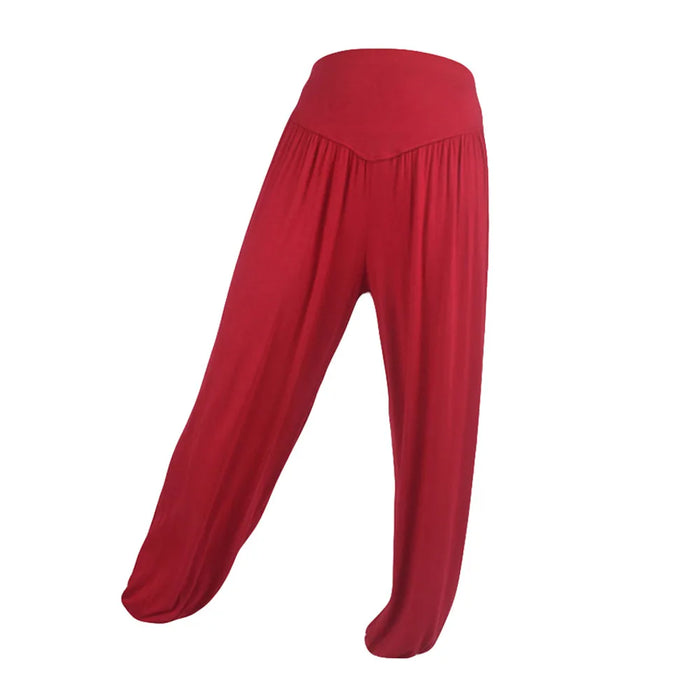 Women’s Elastic Loose Pants Casual Cotton Soft Yoga Sports Dance Pants Skin Friendly Comfortable Pants pantalones de mujer