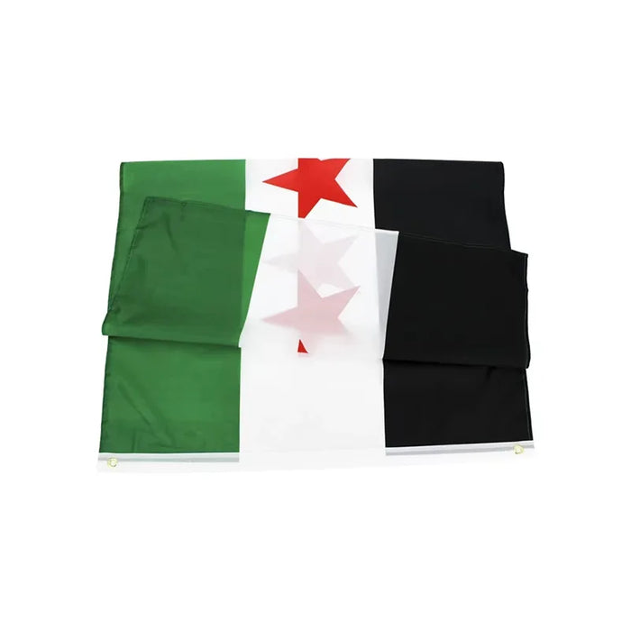 Funny Sticker Flag Map Of Syria Car Party Supplies Arab Republic Syria Three Star Flag Stainless Steel Thermos Cup Party Sticker