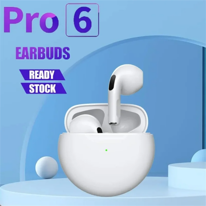 LS Pro 6 TWS Bluetooth Earphones - Mini Wireless Stereo Headset for Xiaomi & Android