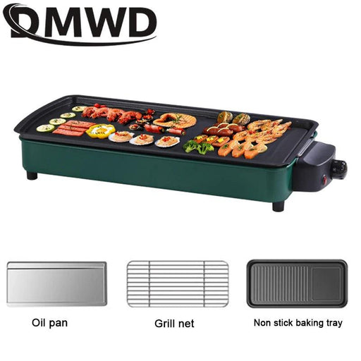 DMWD 1200W Home Electric Grill Indoor Smokeless Food Barbecue Grill DMWD 1200W Home Electric Grill Indoor Smokeless Food Barbecue Grill -  Other AliExpress Lacatang Shop 