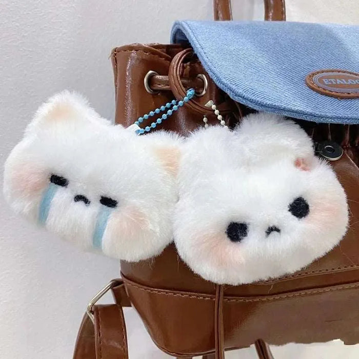 Cartoon Plush Rabbit Doll Toy Keychain Sweet Cute Bag Pendant Charms Car Keyring Accessories For Women Couples Kawaii Gift - Lacatang Shop