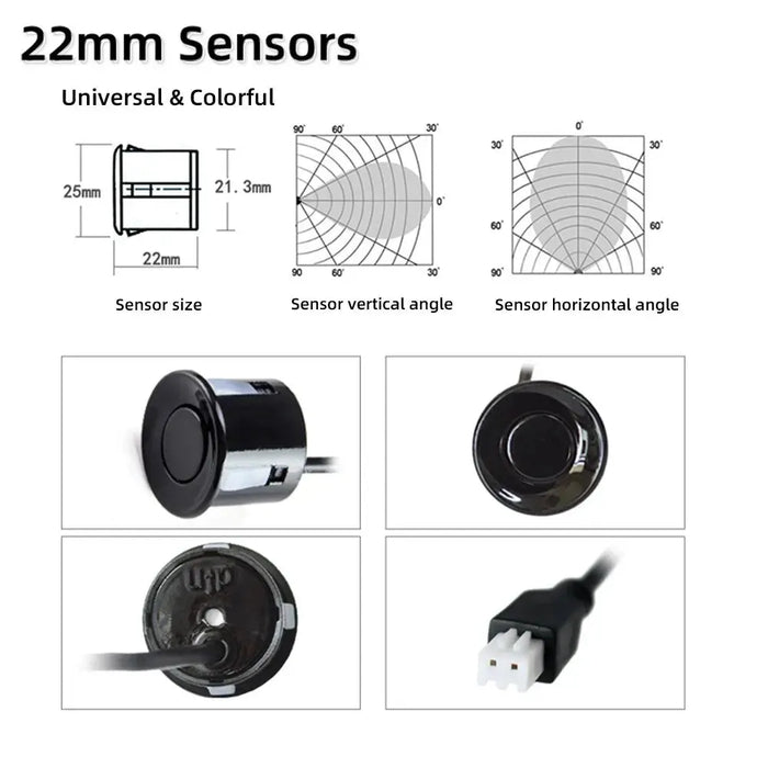 HIPPBQCC Car Parking Sensor Kit 4 Sensors Buzzer 22mm Reverse Backup Radar Sound Alert Indicator Probe System 12V Free Shipping 

HIPPBQCC Car Parking Sensor Kit: 4 Sensors, Buzzer, Radar Sound & Free Shipping  Lacatang Shop Lacatang Shop 