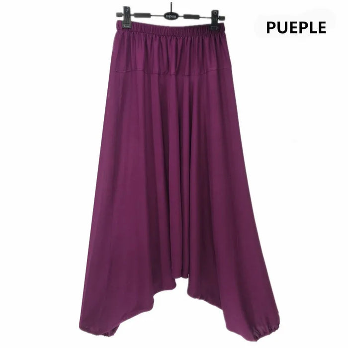 2024 Spring Women Casual Loose Harem Pants Solid Elastic Waist Summer Wide Leg Pants Plus size Cotton linen Trousers 4XL 5XL 2024 Spring Women Casual Loose Harem Pants Solid Elastic Waist Summer   Lacatang Shop Lacatang Shop 