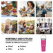 Portable Car Cup Barbie Stainless Steel 304 Tumbler Water Bottle 30oz/900ml Barbie 30oz Portable Stainless Steel Tumbler Car Water Bottle  Lacatang Shop Lacatang Shop 