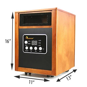 Infrared Heater Portable Space Heater, Original, 1500-Watt, Cherry (Pack of 1)