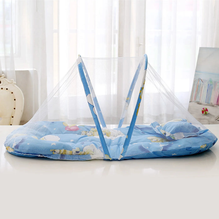 Portable Bionic Travel Crib for Newborns - Foldable Pressure-Proof Middle Bed with Baby Isolation Feature Portable Bionic Travel Crib for Newborns - Foldable Pressure-Proof   Lacatang Shop Lacatang Shop 