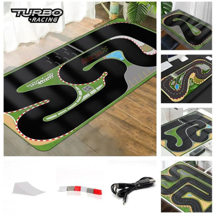 1:76 TURBO RACING Drift Jump Track Mat with Cement Block Accessories 1:76 TURBO RACING Drift Jump Track Mat with Cement Block Accessories -   Lacatang Shop Lacatang Shop 