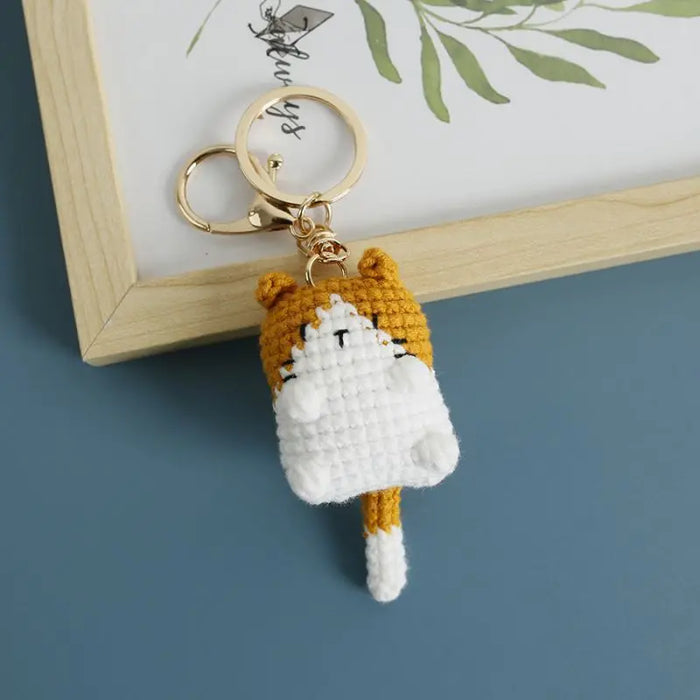 Adorable Knitted Cat Keychains - Kawaii Crochet Cat Doll Keyrings for Bags and Car Keys Adorable Knitted Cat Keychains - Kawaii Crochet Cat Doll Keyrings for   Lacatang Shop Lacatang Shop 