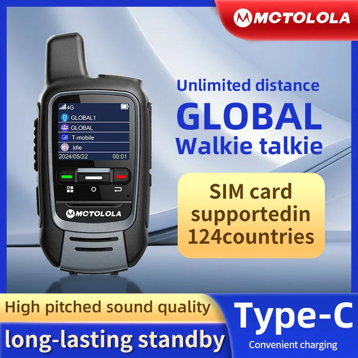 MOTOLOLA Global -4G POC walkie talkie, 5000 kilometers remote walkie talkie, global police civilian fleet walkie talkie (free)