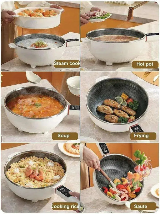 4.5L Smart Electric Wok Multi-function Electric Pot Reservation Steamer Non-stick Fry Pan Large Capacity Electric Hot Pot 220V 

Efficient 4.5L Electric Wok & Pot with WiFi Smart Technology - Perfect for Versatile Cooking Experience - 220V  Aliexpress Lacatang Shop 