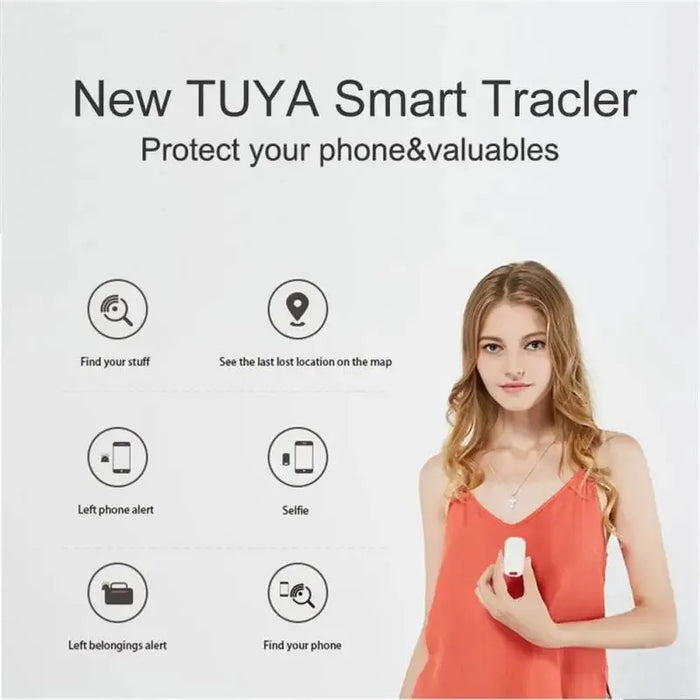 Tuya Mini GPS Tracker Wireless Louder Ring Product WIFI Location Tracker Anti Lost Alarm Smart Keychain 2-way Search Key Finder