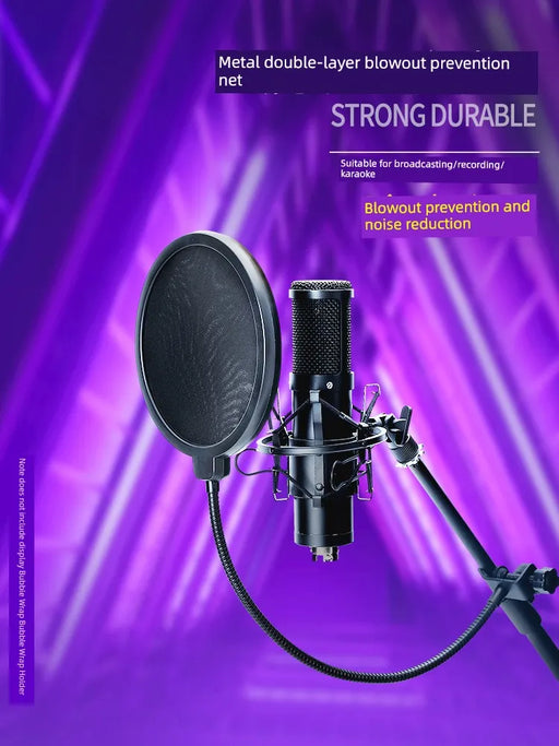 Oute Sound Anchor Microphone Anti-Spray Net Special for Recording Studio Condenser Microphone Karaoke Metal Spray-Proof Microphone Cover 

Protect Your Microphone with Oute Sound's Anti-Spray Net - Ideal for Recording Studios & Karaoke  Lacatang Shop Lacatang Shop 