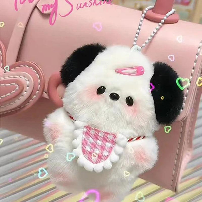 Kawaii Plush Puppy Doll Toys Keychian Cartoon Bag Pendant Charms Car - Lacatang Shop