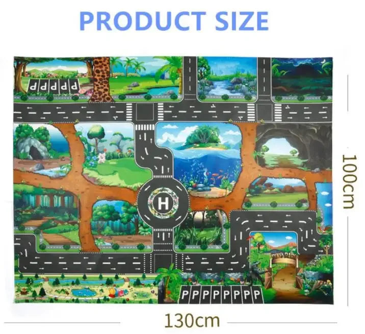 Interactive City Traffic Play Mat for Kids - Waterproof Educational Rug for Boys and Girls Interactive City Traffic Play Mat for Kids - Waterproof Educational   Lacatang Shop Lacatang Shop 