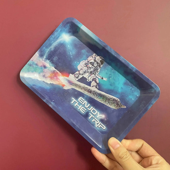 Metal Rolling Tray Collectable Roller Tray 180*125mm Metal Rolling Tray Collectable Roller Tray 180*125mm - Lacatang Shop  Lacatang Shop Lacatang Shop 