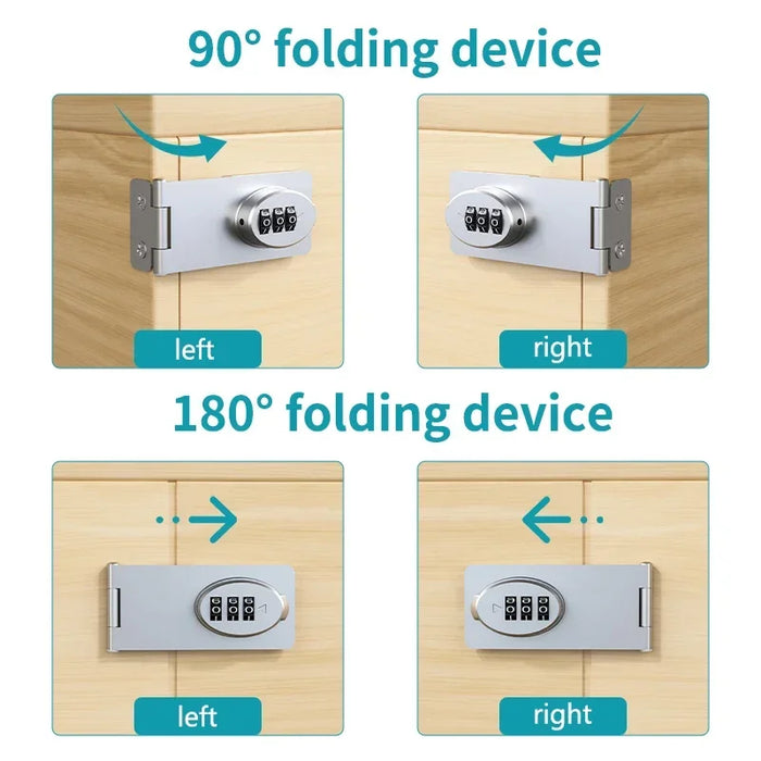 Childproof Refrigerator and Cabinet Lock - Secure Double Opening Drawer Lock for Safety