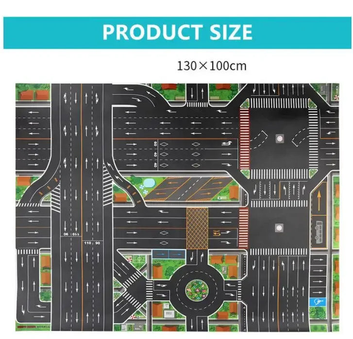 Interactive City Traffic Play Mat for Kids - Waterproof Educational Rug for Boys and Girls Interactive City Traffic Play Mat for Kids - Waterproof Educational   Lacatang Shop Lacatang Shop 