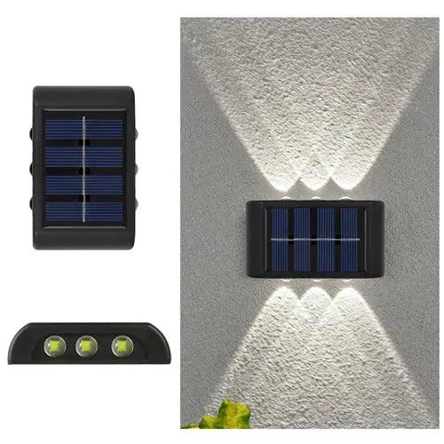 6LED Solar Lights, Outdoor Waterproof Atmosphere Wall Lamp,Up And Down LED Solar Lights Outdoor - Waterproof and Stylish Other AliExpress Lacatang Shop 