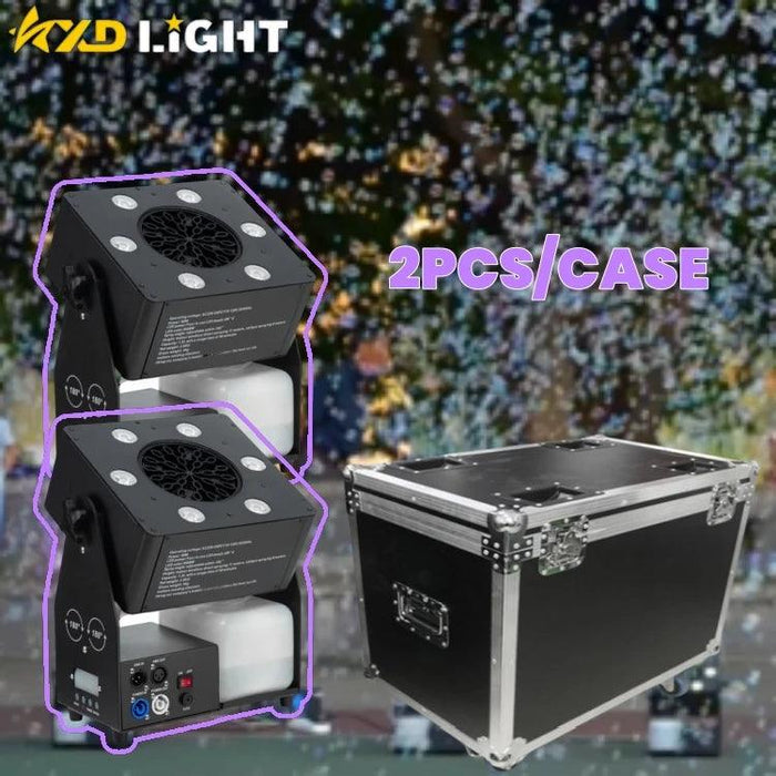 KXD NEW LED Super Bubble Machine Professional Stage Effect Machine for Concert Wedding Disco Party Mobile DJ Playground Lighting - Lacatang Shop