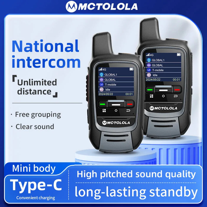 MOTOLOLA Global -4G POC walkie talkie, 5000 kilometers remote walkie talkie, global police civilian fleet walkie talkie (free)