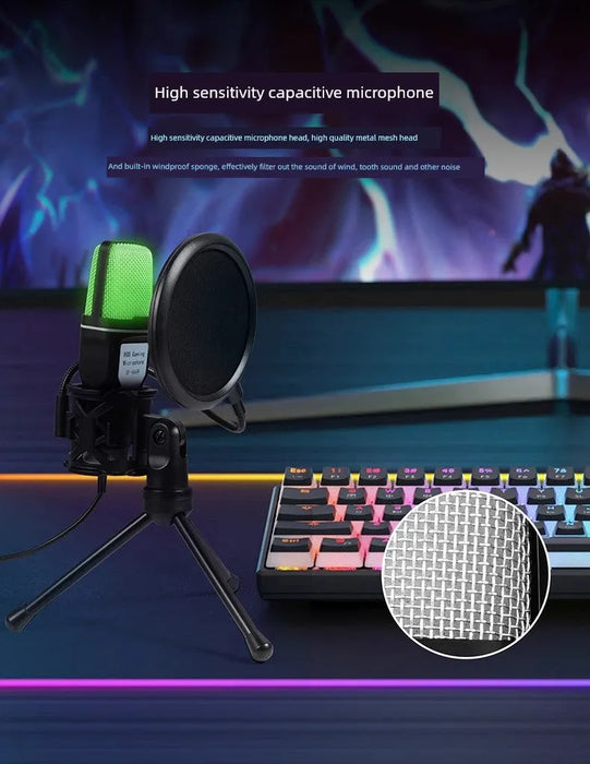 Computer USB Radio Microphone Apple Apple Applicable Mac Microphone MacBook Conference Video Microphone USB Microphone for Mac & MacBook - Ideal for Conference & Video  Lacatang Shop Lacatang Shop 