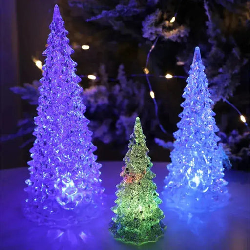 Acrylic LED Night Light Christmas Decorations Colorful Christmas Tree Lights Wedding Party Christmas New Year Childrens Gift Acrylic LED Night Light Christmas Decorations Colorful Christmas Tree   Lacatang Shop Lacatang Shop 