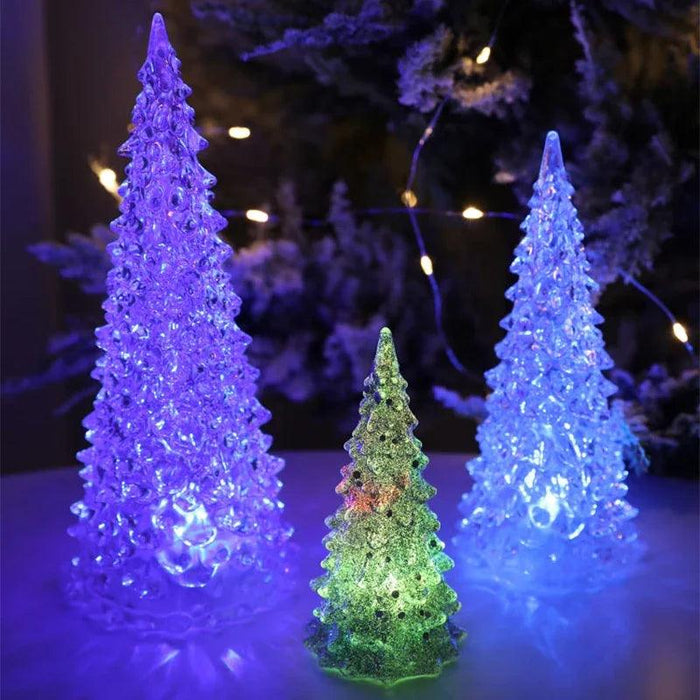 Acrylic LED Night Light Christmas Decorations Colorful Christmas Tree Lights Wedding Party Christmas New Year Childrens Gift - Lacatang Shop