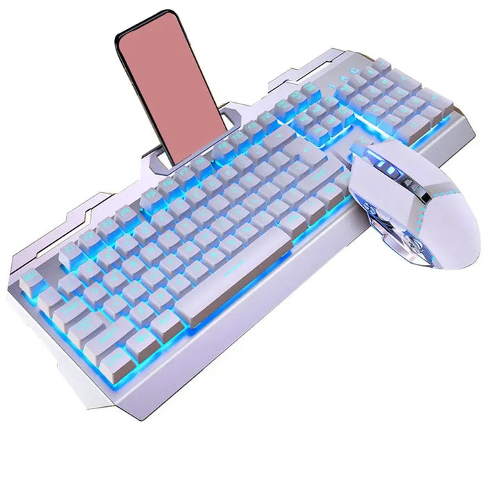 Backlit Wired Keyboard and Mouse Game Keyboard Mouse Earphone Set Of Real Mechanical Key Mouse Set 

Game in Style with Backlit Keyboard & Mouse Set: Mechanical Keys & Earphones Included!  Lacatang Shop Lacatang Shop 