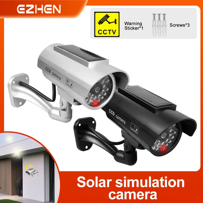 Simulation Solar Camera Fake Camera Outdoor CCTV Surveillance Simulation Fake Camera Waterproof And Safe Home Flashing LED Light 

Boost Home Security with Our Solar-Powered Simulation Fake Camera | Waterproof CCTV with Flashing Light   Lacatang Shop Lacatang Shop 