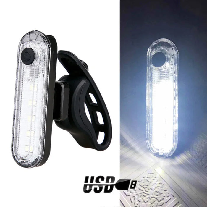 Rechargeable USB Red LED Bicycle Tail Light - Ultra Bright Safety Light for Night Riding with Multiple Modes