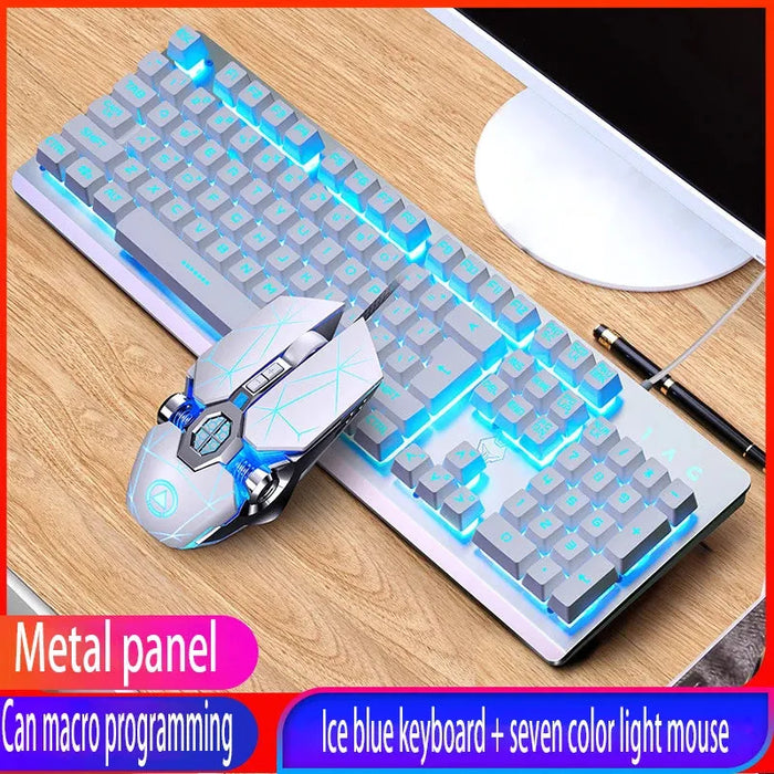 GX2 Wired Combination 104 Keys Mechanical Feel Keyboard and Mouse Replaceable Waterproof RGB Backlight Keyboard And Mouse Cover, Reference

Upgrade your setup with GX2 Wired Mechanical Keyboard and Mouse Set - Waterproof RGB, Replaceable Covers | Reference   Lacatang Shop Lacatang Shop 