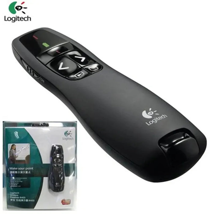 JSHFEI 5mw Pointer pen Logitech R400 2.4 GHz Wireless Presenter IR PPT Presenter Pen 650nm laser Pointer Red Remote Control pen