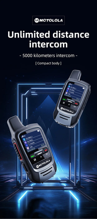 MOTOLOLA Global -4G POC walkie talkie, 5000 kilometers remote walkie talkie, global police civilian fleet walkie talkie (free)