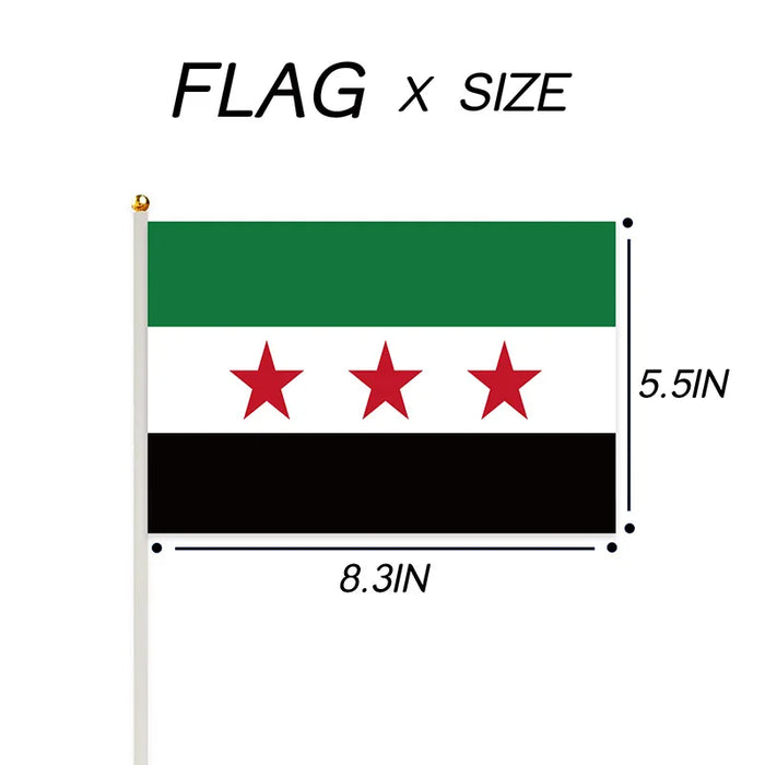 Funny Sticker Flag Map Of Syria Car Party Supplies Arab Republic Syria Three Star Flag Stainless Steel Thermos Cup Party Sticker