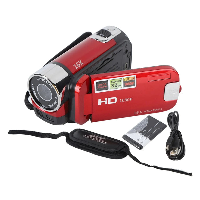 4K 48MP DV Camera 2.7in TFT Rotatable Screen 16x Digital Zoom Video Camera with USB Cable new