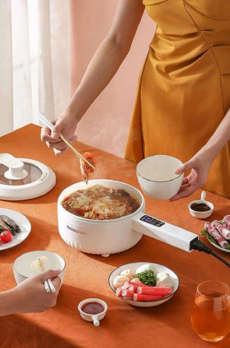 220V Multifunctional Electric Cooker Ceramic Pot Household Low-Power Student Dormitory Rice Cooker Noodle Soup With Steamer Pot - Lacatang Shop